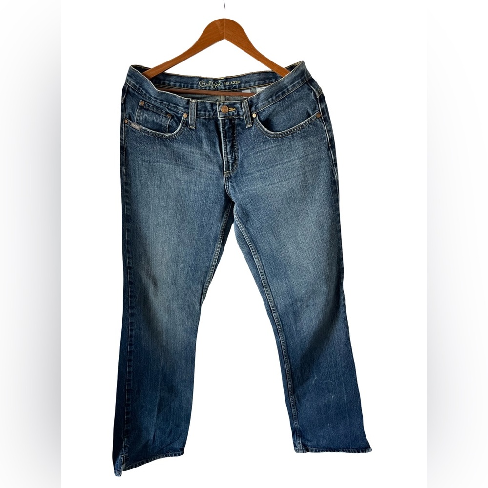 Cruel Girl Rocky Mt Dakota Relaxed Heavy Weight Jeans Womens Lg/32x34 Low‎ Rise